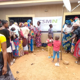 Distribution of clothes at Mercy IDP Camp, Zonkwa, Southern Kaduna - Saturday 3rd July 2021